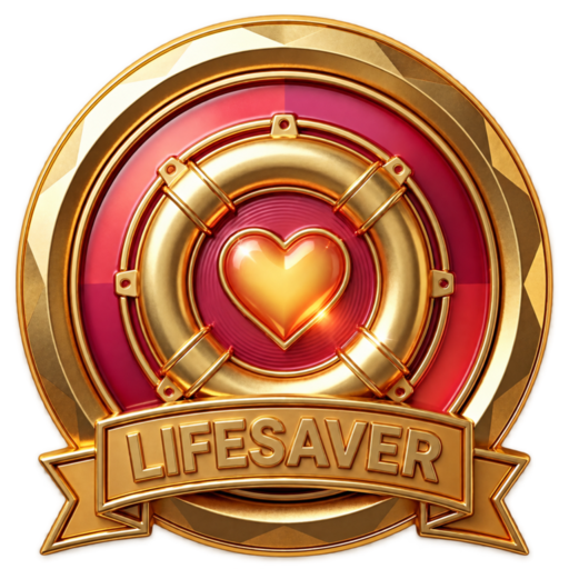 Gold Lifesaver badge
