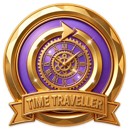 Gold Time Traveller badge